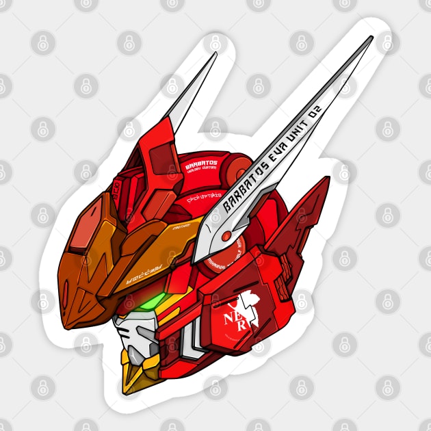 Barbatos Unit 02 Sticker by Gunpla